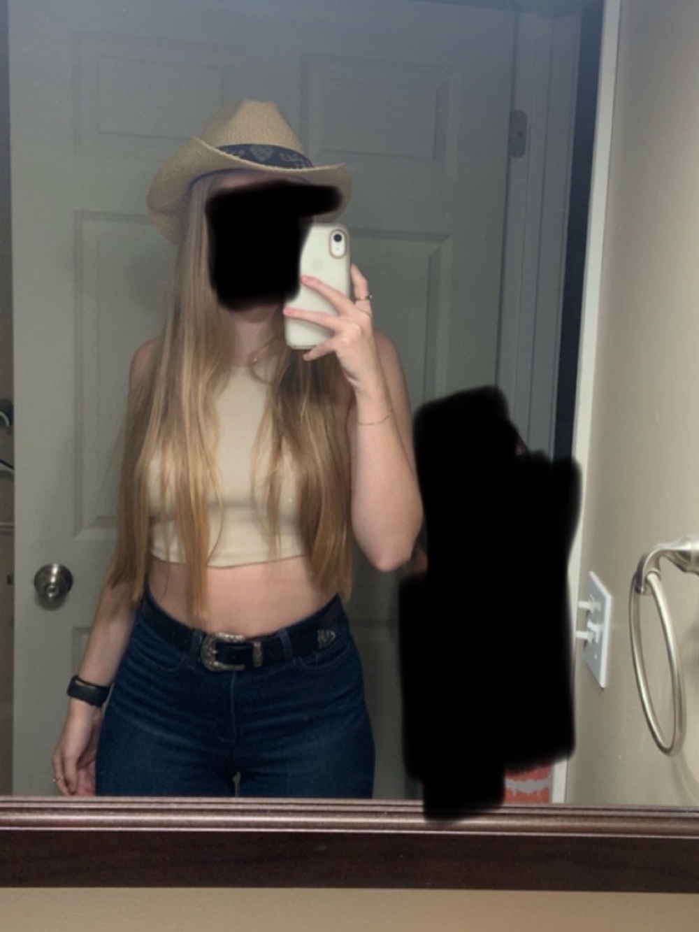 H&M Beige Ribbed Crop Tank - Picture 4 of 4